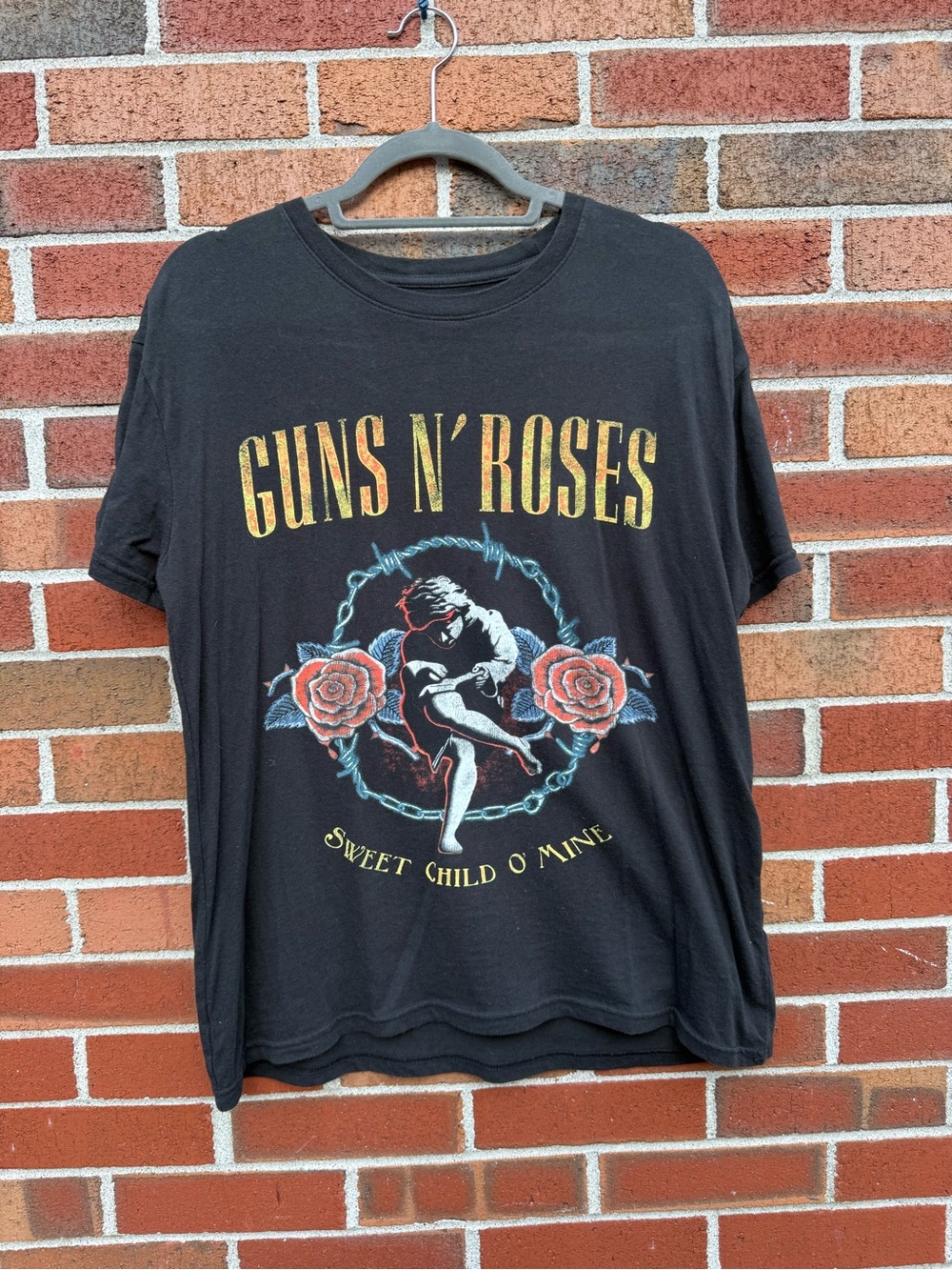 Guns N’ Roses Sweet Child O’ Mine Graphic T-Shirt Black Size Large